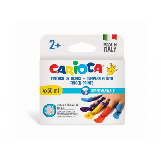Acuarele Finger Paint Carioca 4x50 ml