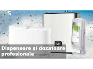 Dotări profesionale pentru toalete - dispensere, uscătoare și alte accesorii igienice