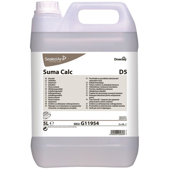 Detergent detartrant bucatarie SUMA Calc D5, Diversey, 5L Detergent detartrant bucatarie SUMA Calc D5, Diversey, 5L