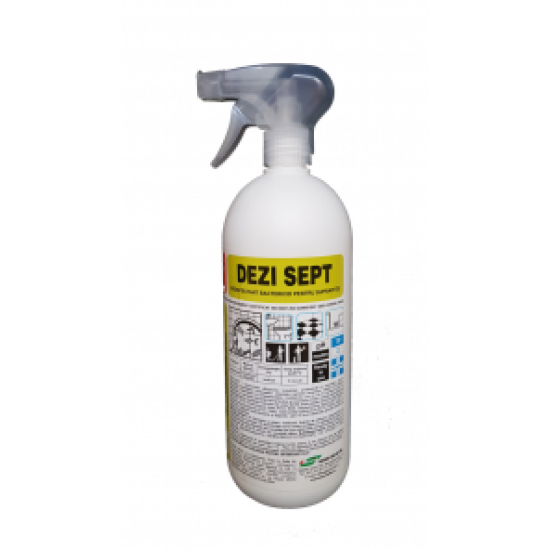 DEZI SEPT X-CLEAN Dezinfectant Aviz Min. Sanatatii pentru suprafete pulverizator 1L