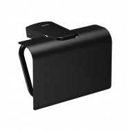 Suport hartie igienica, negru mat, alama Suport hartie igienica, negru mat, alama