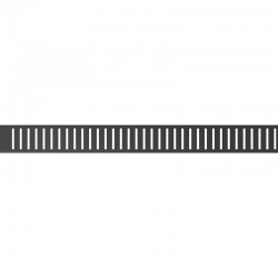 Gratar pentru canal de scurgere, negru-mat - compatibil doar cu rigola Alcaplast