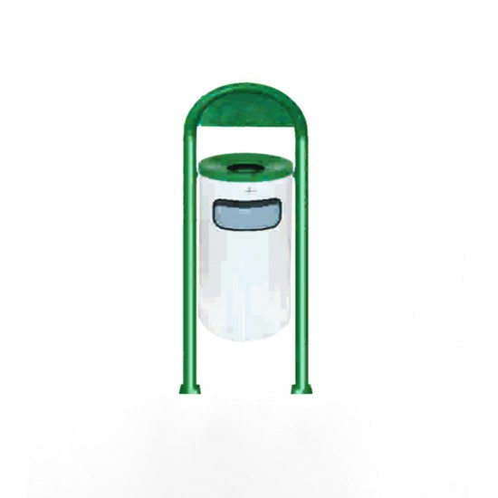Cos gunoi pentru parc din metal vopsit, 31L Cos gunoi pentru parc din metal vopsit, 31L