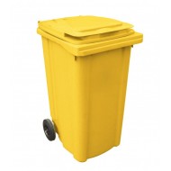 Pubela HDPE CLD 240L galbena- Transport Inclus