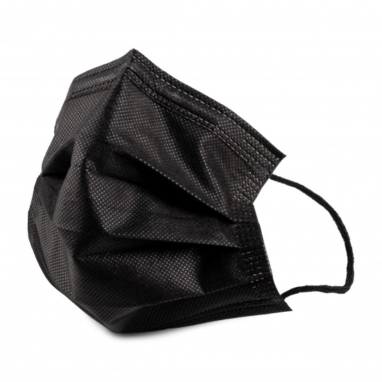 Masca medicala TIP II R - 40 buc /cu 4 STRATURI - culoare NEGRU Masca medicala TIP II R - 40 buc /cu 4 STRATURI - culoare NEGRU