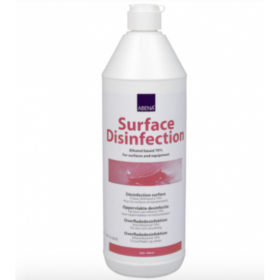 Dezinfectant de suprafete 70% alcool, flacon 1L - Abena Dezinfectant de suprafete 70% alcool, flacon 1L - Abena