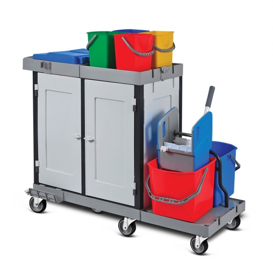 Carucior de curatenie profesional - Set complet Carucior de curatenie profesional - Set complet