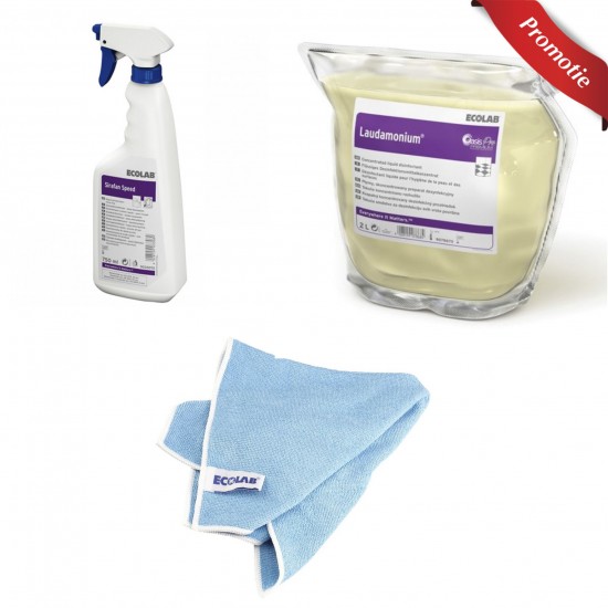 Pachet 2 detergenti dezinfectanti si set lavete Ecolab