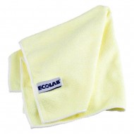 Set 5 lavete microfibra, poliester, poliamida, culoare GALBENA Ecolab, 40x40 cm