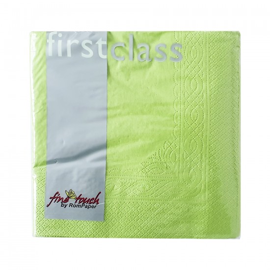 Servetele First Class, verzi, 33x33cm, 3 straturi, 30 buc/pachet Servetele First Class, verzi, 33x33cm, 3 straturi, 30 buc/pachet