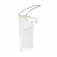 Dozator sapun sau dezinfectant pentru spital, 1000ml, ABS, maneta din otel inoxidabil, Nofer
