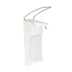 Dozator sapun sau dezinfectant pentru spital, 1000ml, ABS, maneta din otel inoxidabil, Nofer Dozator sapun sau dezinfectant pentru spital, 1000ml, ABS, maneta din otel inoxidabil, Nofer