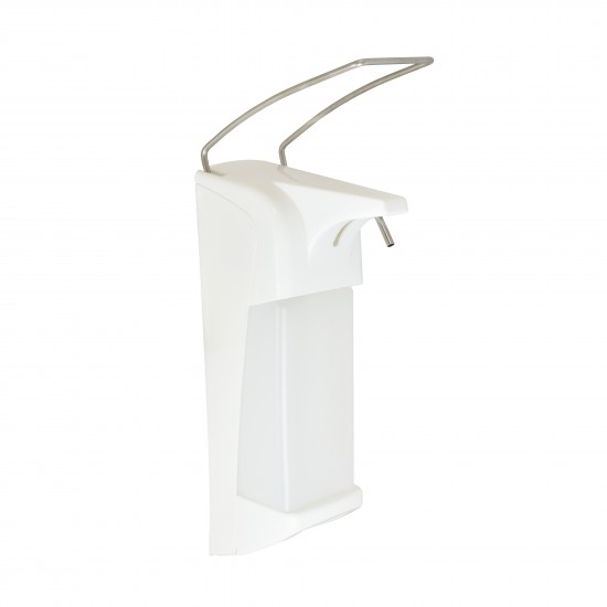 Dozator sapun pentru spital, 1000ml, ABS, maneta din otel inoxidabil, Nofer Dozator sapun pentru spital, 1000ml, ABS, maneta din otel inoxidabil, Nofer