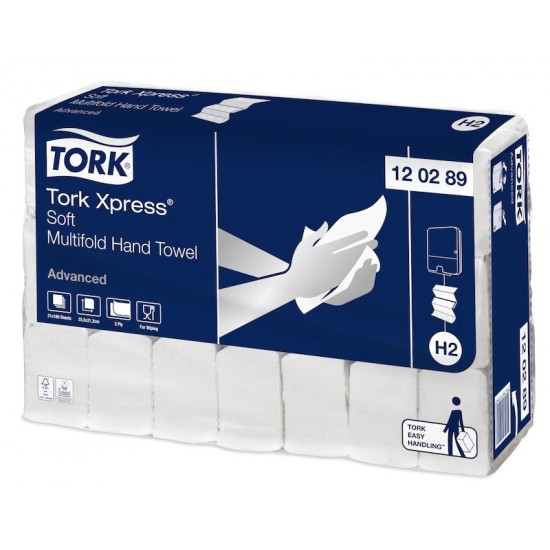 Prosoape hartie pliate, 2 straturi, Tork Xpress® Soft Multifold, 180 buc./pach Prosoape hartie pliate, 2 straturi, Tork Xpress® Soft Multifold, 180 buc./pach