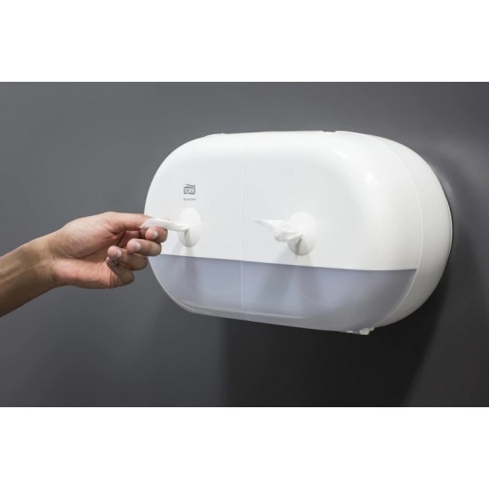 Dispenser alb hartie igienica, Tork SmartOne® Twin 