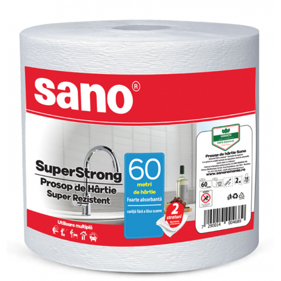 SANO Prosop din hartie monorola, 60 metri, portionata in 275 foi. SANO Prosop din hartie monorola, 60 metri, portionata in 275 foi.