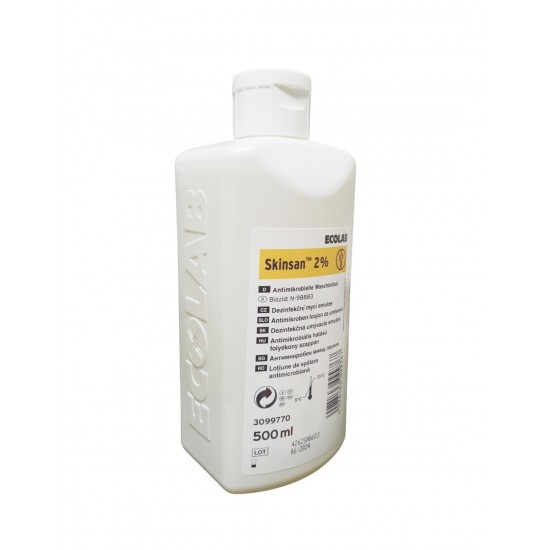 SKINSAN 2% SĂPUN ANTISEPTIC PENTRU SPĂLAREA EFICIENTĂ A MÂINILOR 500 ml