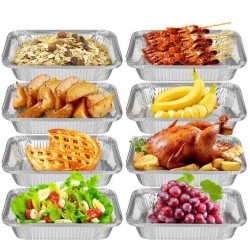 Tavi din aluminiu 2380 ml, 100 buc/set Tavi din aluminiu 2380 ml, 100 buc/set