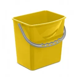 Galeata pentru carucior de curatenie profesional, culoare galbena, 6L Galeata pentru carucior de curatenie profesional, culoare galbena, 6L