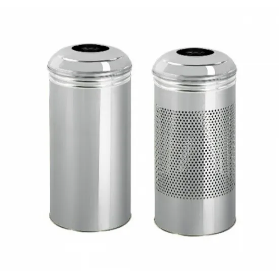 Cos de gunoi cu capac bombat, otel inoxidabil, 40L / 70L Cos de gunoi cu capac bombat, otel inoxidabil, 40L / 70L