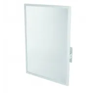 Oglinda cu rama de inox, basculanta, montare pe perete, grosime sticla 5 mm, rama - inox, elemente de fixare antifurt, Mediclinics, 50x70cm
