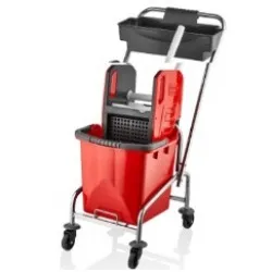 Carucior de curatenie profesional Cromat Single Bucket