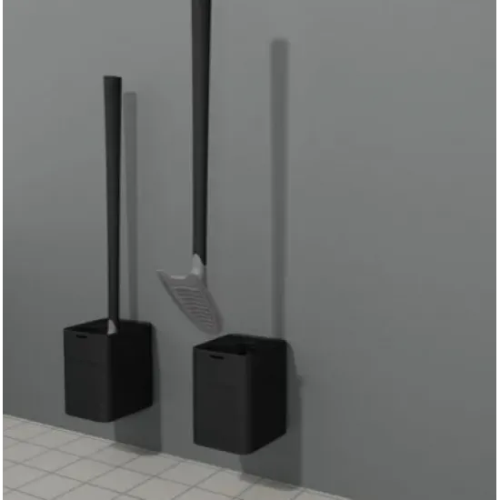 Perie Wc cu Suport STOKHOLM Negru Sanimaid Perie Wc cu Suport STOKHOLM Negru Sanimaid