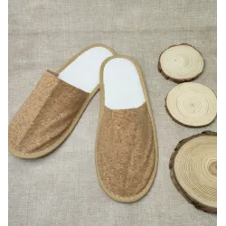 Papuci hotelieri Material BIO - Pluta din lemn