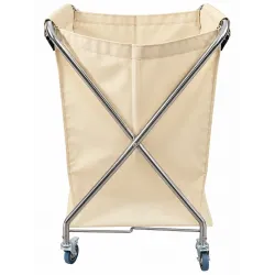 Carucior profesional pentru colectarea si transportul lenjeriei, 240 L, cu sac textil Carucior profesional pentru colectarea si transportul lenjeriei, 240 L, cu sac textil