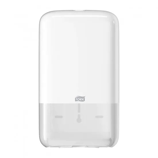 Dispenser alb pentru hartie igienica pliata, bulk, Tork