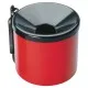 Scrumiera pentru perete, din otel lacuit rosu/negru, 9x10 cm Scrumiera pentru perete, din otel lacuit rosu/negru, 9x10 cm