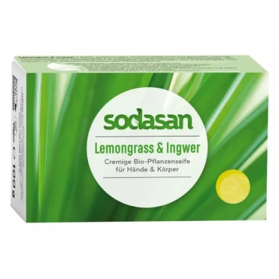 Sapun crema bio lemongrass si ghimbir 100g SODASAN Sapun crema bio lemongrass si ghimbir 100g SODASAN