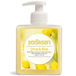 Sapun lichid gel de dus bio citrice masline 300ml SODASAN Sapun lichid gel de dus bio citrice masline 300ml SODASAN