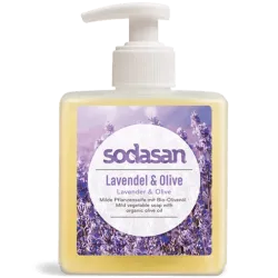 Sapun lichid gel de dus bio lavanda masline 300ml SODASAN Sapun lichid gel de dus bio lavanda masline 300ml SODASAN