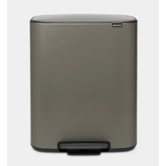 Cos gunoi Bo cu pedala, 60L - Platina Cos gunoi Bo cu pedala, 60L - Platina