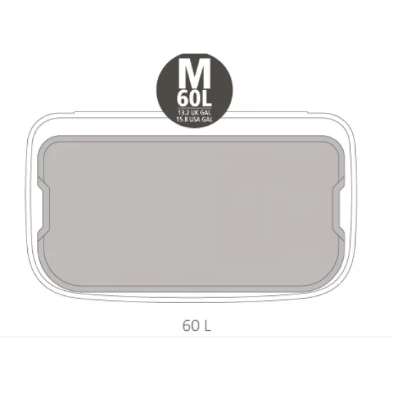 Cos gunoi Bo cu pedala, 60L - Platina Cos gunoi Bo cu pedala, 60L - Platina