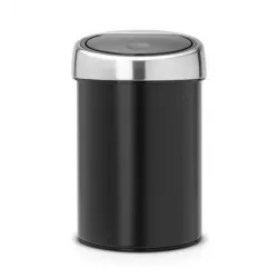 Cos gunoi Touch Bin, 3L - Negru Mat