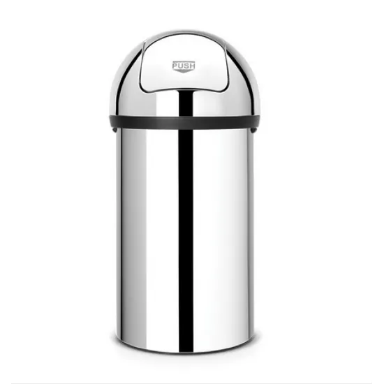 Cos gunoi Push Bin, 60L - Otel stralucitor Cos gunoi Push Bin, 60L - Otel stralucitor