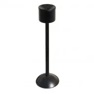 Scrumiera neagra metalica cu picior