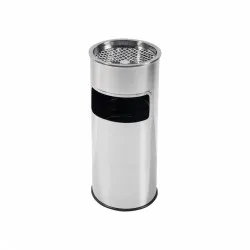 Cos gunoi inox 2in1 cu scrumiera, 27l, 60.5cm inaltime Cos gunoi inox 2in1 cu scrumiera, 27l, 60.5cm inaltime
