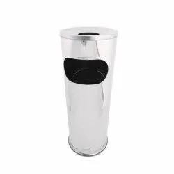 Cos de gunoi din inox 2in1, cu scrumiera, 38 L Cos de gunoi din inox 2in1, cu scrumiera, 38 L