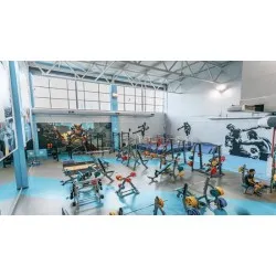 PVC sportiv Omnisports V120 albastru Royal Blue PVC sportiv Omnisports V120 albastru Royal Blue
