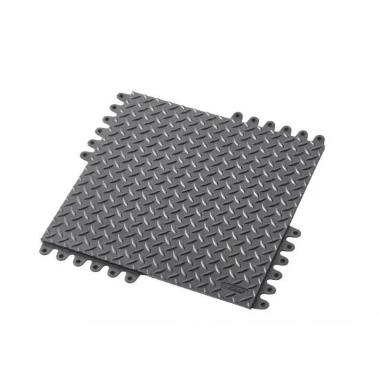 Sistem de îmbinare tip gresie pentru plăci de podea, Skywalker, Notrax, 45 cm x 45 cm, Gri Sistem de îmbinare tip gresie pentru plăci de podea, Skywalker, Notrax, 45 cm x 45 cm, Gri