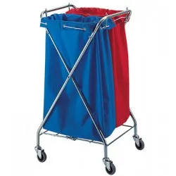 Carucior Vermop reziduuri X-Form cu suport sac, pentru saci 70l Carucior Vermop reziduuri X-Form cu suport sac, pentru saci 70l