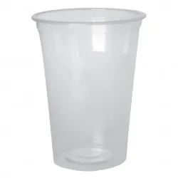 Pahare Bere 500 CC, Transparente, PET, 50 buc/set