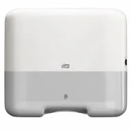 Dispenser prosoape hartie mini Tork, V Fold, alb, capacitate 300 servetele Dispenser prosoape hartie mini Tork, V Fold, alb, capacitate 300 servetele