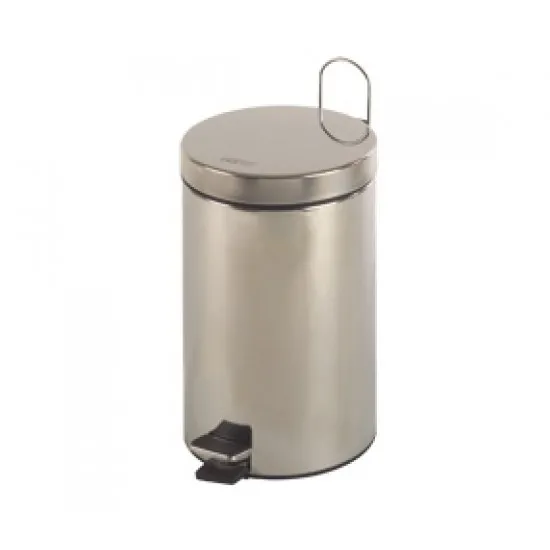 Cos gunoi circular 12L, cu pedala si maner exterior, inox satinat, Mediclinics Cos gunoi circular 12L, cu pedala si maner exterior, inox satinat, Mediclinics