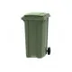 Container din plastic, 360 litri verde transport inclus Container din plastic, 360 litri verde transport inclus