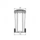 Container din plastic, 360 L, Negru