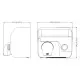 Uscator de maini actionare cu buton, SANIFLOW Mediclinics, inox satinat Uscator de maini actionare cu buton, SANIFLOW Mediclinics, inox satinat